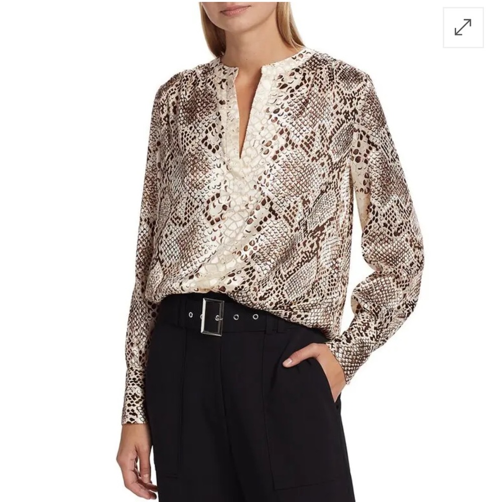 -Elie Tahari
the ellie snakeskin blouse NWT size XS